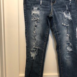 Amethyst Distressed Jeans- Size 9